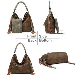 Keep Your Essentials Hobo Fringe Bag - a fringe purse for women with braided handle and wallet #Firefly Lane Boutique1