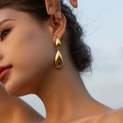 Worthy Of Respect Dangle Gold Earrings #Firefly Lane Boutique1