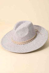 Woven Together Braided Strap Gray Fedora Hat #Firefly Lane Boutique1